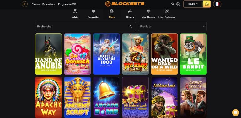 Blockbets Casino machines à sous