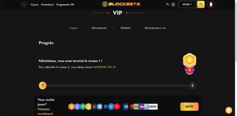 Blockbets Casino programme VIP